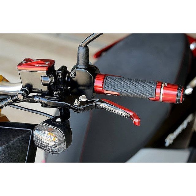 リデア GSX-R125 GSX-S125 3Dスライド延長式ノブアジャストブレーキレバー 左右セット（レバー本体：ブラック） エクステンション チ…の通販は