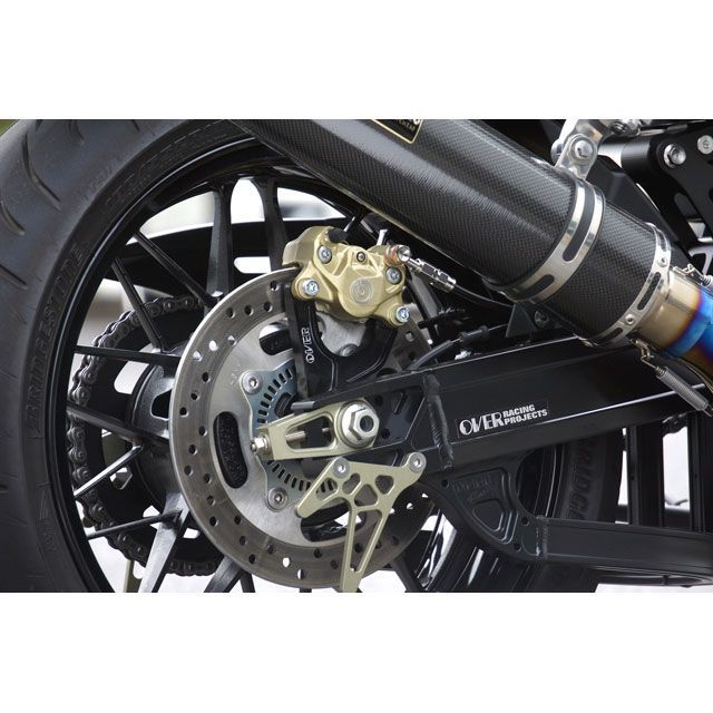 オーバーレーシング Z900RS Rキャリパーサポート ブレンボ2P用（ブラック） OVER RACING