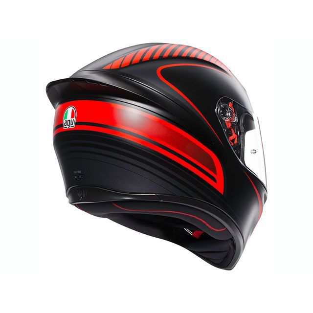 エージーブイ K1 002-WARMUP MATT BLACK/RED サイズ M AGV バイク