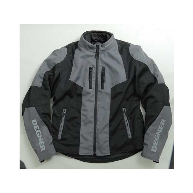 デグナー 【特価品】19SJ-2 メッシュジャケット（ブラック/グレー） サイズ：XL DEGNER バイクの通販は