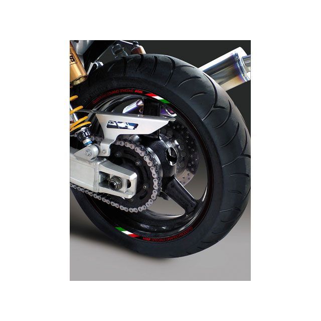 【メーカー直送】エムディーエフ 汎用 10mm幅 トリコローレリムストライプ ブラックタイプ サイズ 18＆19インチ MDF バイクの通販は