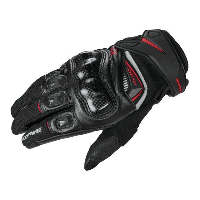 コミネ GK-224 カーボンプロテクトレザーメッシュグローブ（ブラック） カラー XL KOMINE