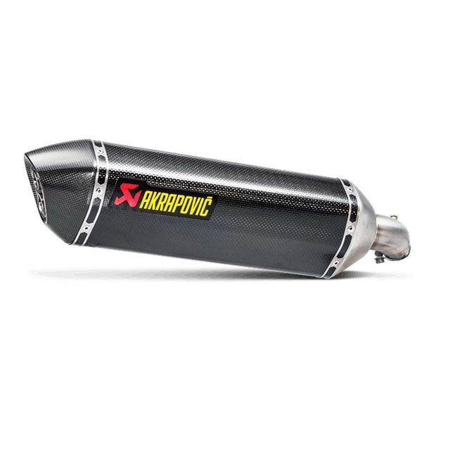 アクラポビッチ SV650/X スリップオンマフラー（ヘキサゴナルカーボン） AKRAPOVIC バイク