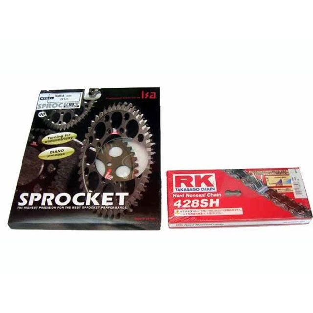 【メーカー直送】モトサルゴ CT110（Pモデル） CT110（Pモデル）用 ISA アルミスプロケット 40T ＆ RK 428SH 102L セ…