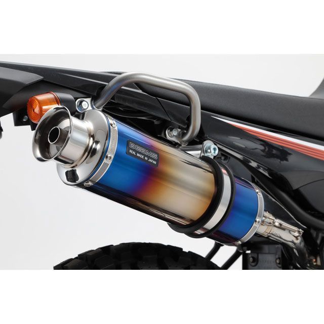 ビームス SEROW250 Fi SS300 スリップオンマフラー ヒートチタン