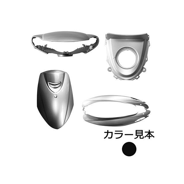 【メーカー直送】スーパーバリュー 4stジョグ 外装5点セット 4stジョグ 3P3（SA36/39J） ブラックメタリックX（0903） supe…