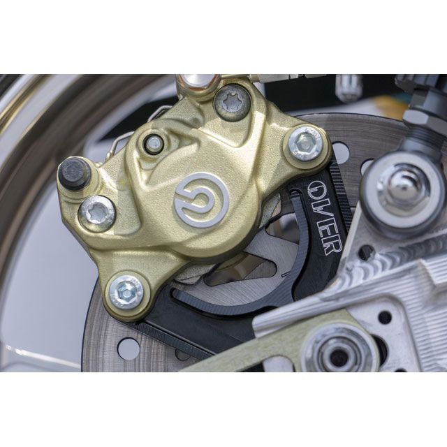 オーバーレーシング MONKEY125 Rキャリパーサポート ブレンボ2P（カニ） アップマウント（上側） ブラック OVER RACING