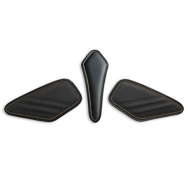 ルイモト タンクリーフ/Sport フルキット カラー TEC-GRIP/CFブラック/イエローステッチ LUI MOTO バイクの通販は 16,422円