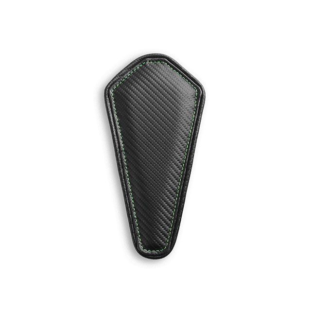 ルイモト ZX-6R タンクリーフ/Sport タンクプロテクター カラー CFブラック/ライムグリーンステッチ LUI MOTO