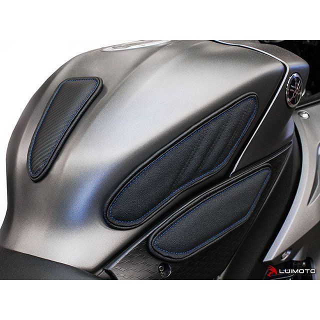 ルイモト YZF-R6 タンクリーフ/Sport フルキット カラー TEC-GRIP/CFブラック/ゴールドステッチ LUI MOTO_2