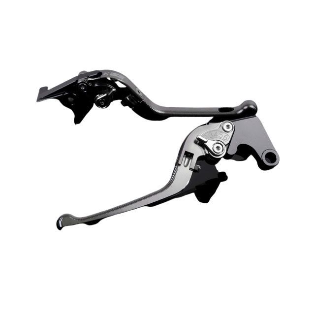 SPEEDRA アルミビレットアジャストレバーセット 3D可倒式（レバー本体：チタン） アジャスター シルバー SPEEDRA