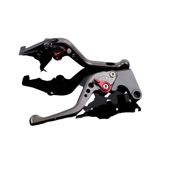 SPEEDRA アルミビレットアジャストレバーセット 3Dショート（レバー本体：チタン） アジャスター レッド SPEEDRA