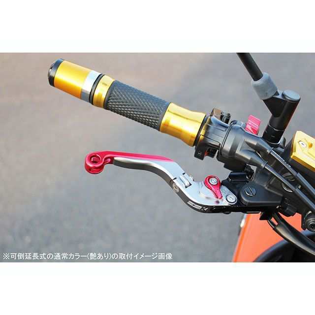 SPEEDRA アルミビレットアジャストレバーセット 可倒延長式（レバー本体：チタン） アジャスター レッド エクステンション レッド SPEEDR…の通販は