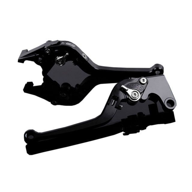 SPEEDRA アルミビレットアジャストレバーセット スタンダード可倒式（レバー本体：ブラック） アジャスター シルバー SPEEDRA