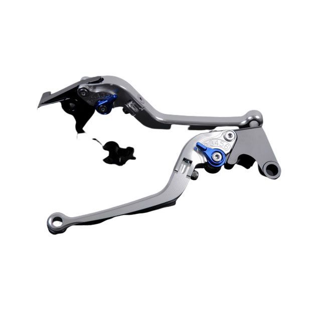 SPEEDRA アルミビレットアジャストレバーセット スタンダード可倒式（レバー本体：シルバー） アジャスター ブルー SPEEDRA