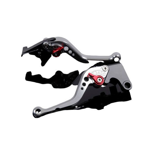 SPEEDRA アルミビレットアジャストレバーセット スタンダードショート（レバー本体：シルバー） アジャスター レッド SPEEDRA バイクの通販は 12,223円