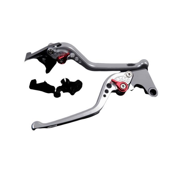 SPEEDRA CBR600RR CBR954RR アルミビレットアジャストレバーセット 3Dロング（レバー本体：シルバー） アジャスター レッド …