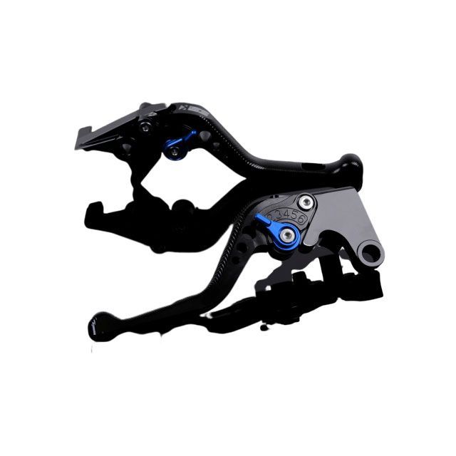 SPEEDRA アルミビレットアジャストレバーセット 3Dショート（レバー本体：ブラック） アジャスター：ブルー SPEEDRA バイクの通販は
