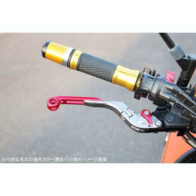 SPEEDRA CBR600F ホーネット600 アルミビレットアジャストレバーセット 可倒延長式（レバー本体：ブラック） アジャスター：グリーン …の通販は