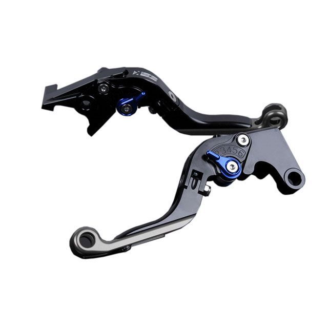 SPEEDRA CBR600RR CBR954RR アルミビレットアジャストレバーセット 可倒延長式（レバー本体：ブラック） アジャスター ブルー …の通販は