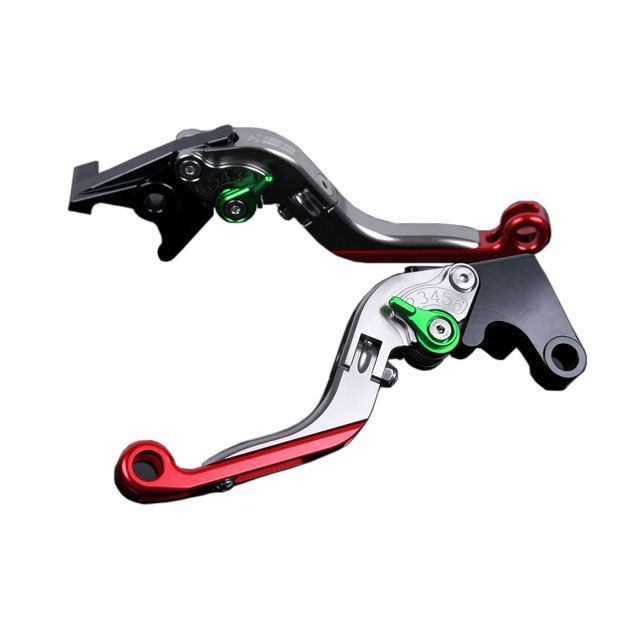 SPEEDRA アルミビレットアジャストレバーセット 可倒延長式（レバー本体：チタン） アジャスター グリーン エクステンション レッド SPEED…