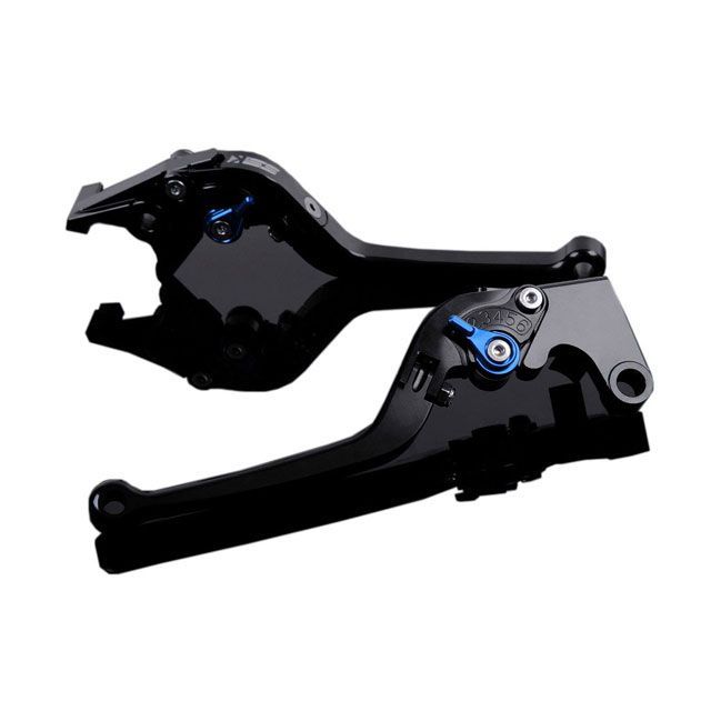 SPEEDRA アルミビレットアジャストレバーセット スタンダード可倒式（レバー本体：ブラック） アジャスター ブルー SPEEDRA