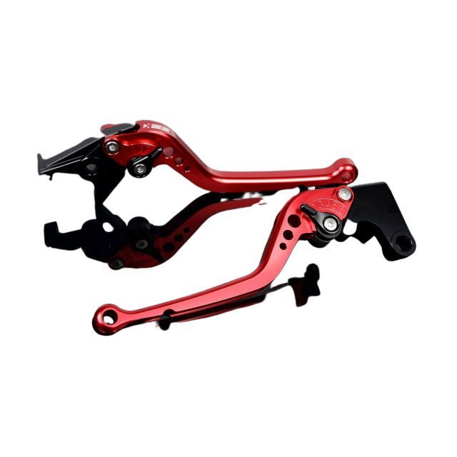 SPEEDRA VFR1200F アルミビレットアジャストレバーセット スタンダードロング（レバー本体：レッド） アジャスター ブラック SPEED…