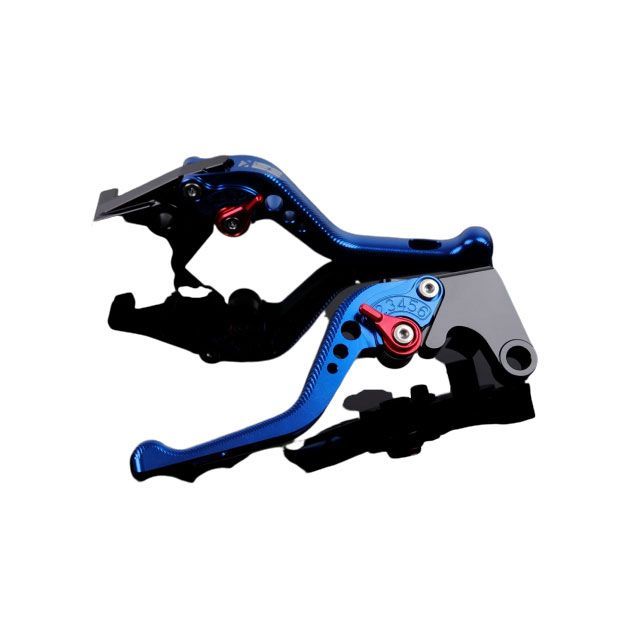 SPEEDRA アルミビレットアジャストレバーセット 3Dショート（レバー本体：ブルー） アジャスター レッド SPEEDRA
