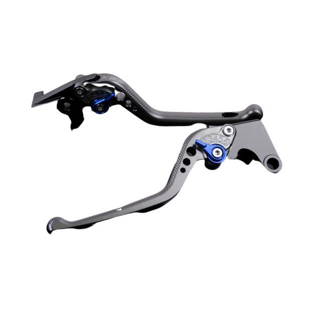SPEEDRA CBR250RR アルミビレットアジャストレバーセット 3Dロング（レバー本体：チタン） アジャスター ブルー SPEEDRA バイクの通販は 9,692円