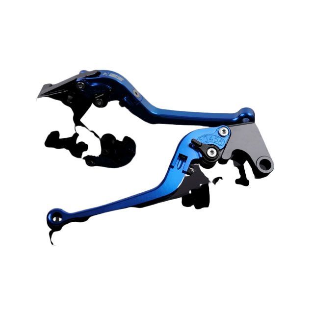 SPEEDRA アルミビレットアジャストレバーセット スタンダード可倒式（レバー本体：ブルー） アジャスター ブラック SPEEDRA バイクの通販は