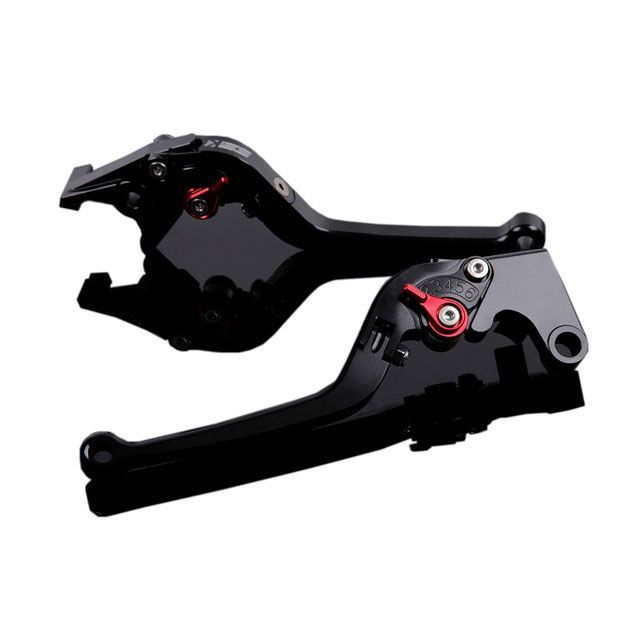 SPEEDRA アルミビレットアジャストレバーセット スタンダード可倒式（レバー本体：グリーン） アジャスター レッド SPEEDRA バイク