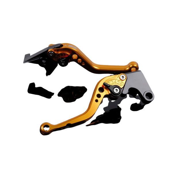 SPEEDRA アルミビレットアジャストレバーセット スタンダードショート（レバー本体：ゴールド） アジャスター ブラック SPEEDRA バイクの通販は