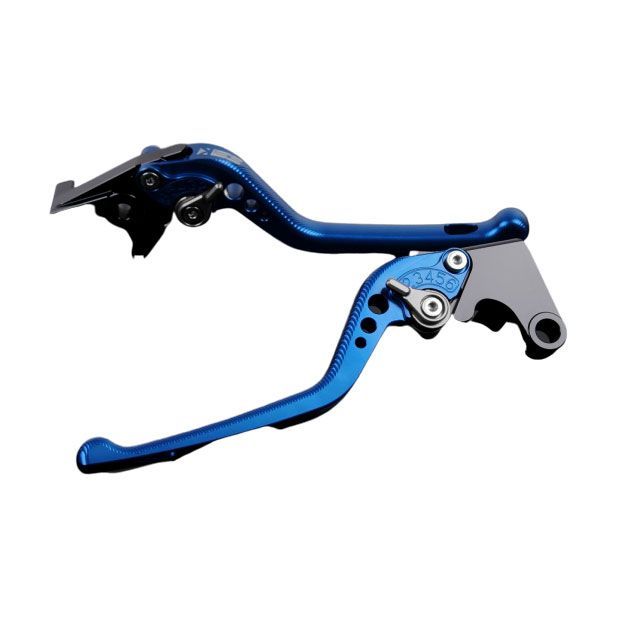 SPEEDRA アルミビレットアジャストレバーセット 3Dロング（レバー本体：ブルー） アジャスター チタン SPEEDRA バイクの通販は