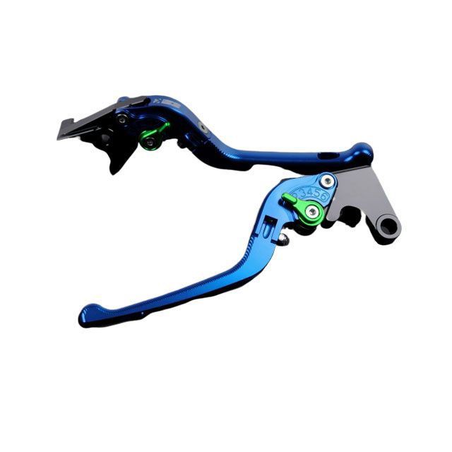 SPEEDRA アルミビレットアジャストレバーセット 3D可倒式（レバー本体：ブルー） アジャスター グリーン SPEEDRA バイクの通販は