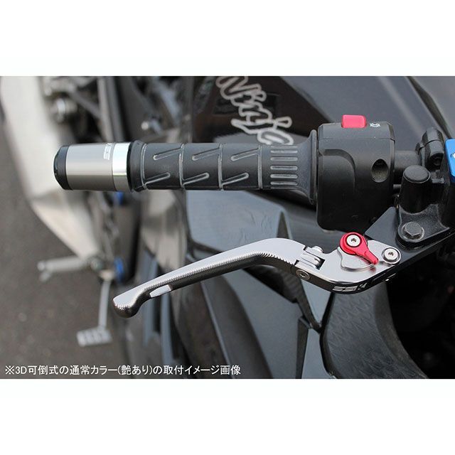 SPEEDRA アルミビレットアジャストレバーセット 3D可倒式（レバー本体：シルバー） アジャスター ブルー SPEEDRA