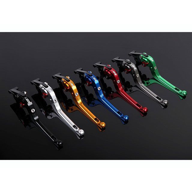 SPEEDRA アルミビレットアジャストレバーセット 3D可倒式（レバー本体：シルバー） アジャスター ブルー SPEEDRA
