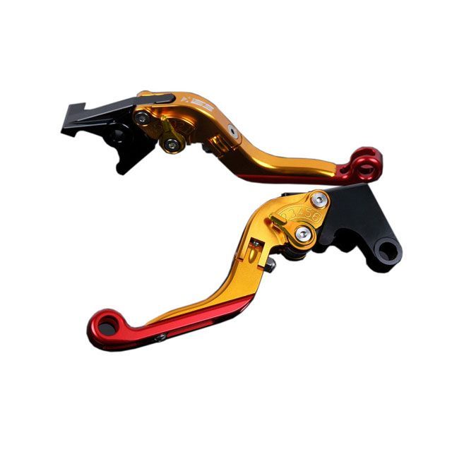 SPEEDRA アルミビレットアジャストレバーセット 可倒延長式（レバー本体：ゴールド） アジャスター ゴールド エクステンション レッド SPEE…