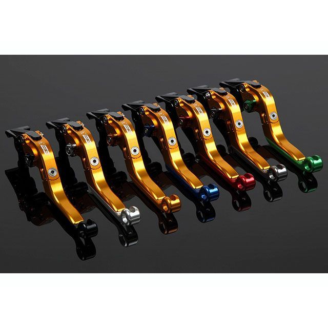 SPEEDRA アルミビレットアジャストレバーセット 可倒延長式（レバー本体：ゴールド） アジャスター ゴールド エクステンション レッド SPEE…