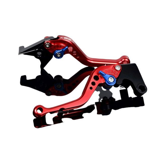 SPEEDRA アルミビレットアジャストレバーセット スタンダードショート（レバー本体：レッド） アジャスター ブルー SPEEDRA