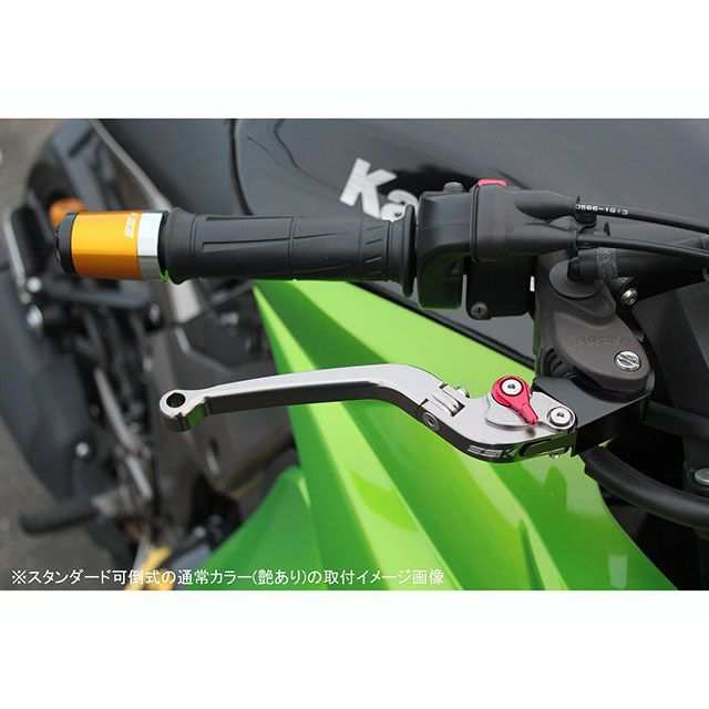SPEEDRA アルミビレットアジャストレバーセット スタンダード可倒式（レバー本体：ブラック） アジャスター ゴールド SPEEDRA バイク