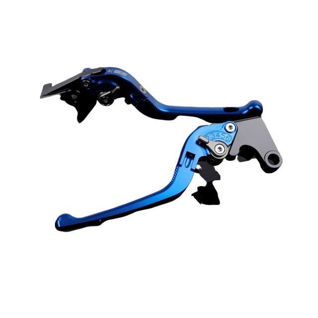 SPEEDRA アルミビレットアジャストレバーセット 3D可倒式(レバー本体:ブルー) アジャスター:チタン SPEEDRA バイクの通販は