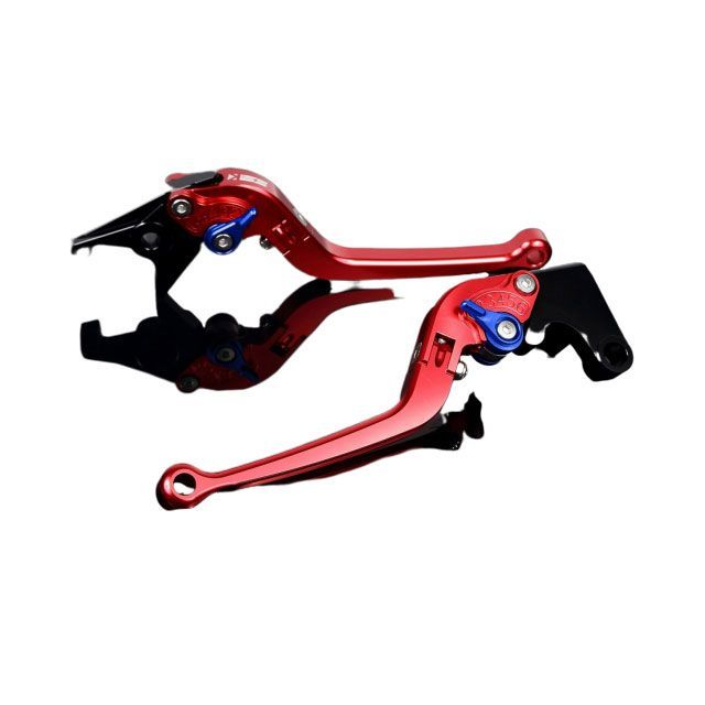 SPEEDRA YZF-R1 アルミビレットアジャストレバーセット スタンダード可倒式（レバー本体：レッド） アジャスター ブルー SPEEDRA