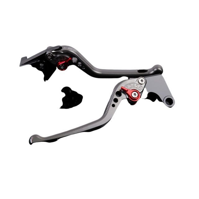 SPEEDRA YZF-R1 アルミビレットアジャストレバーセット 3Dロング（レバー本体：チタン） アジャスター レッド SPEEDRA バイクの通販は 13,185円