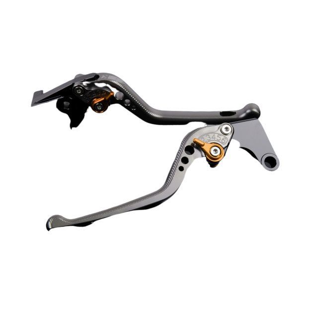 SPEEDRA アルミビレットアジャストレバーセット 3Dロング（レバー本体：チタン） アジャスター ゴールド SPEEDRA バイクの通販は 13,185円