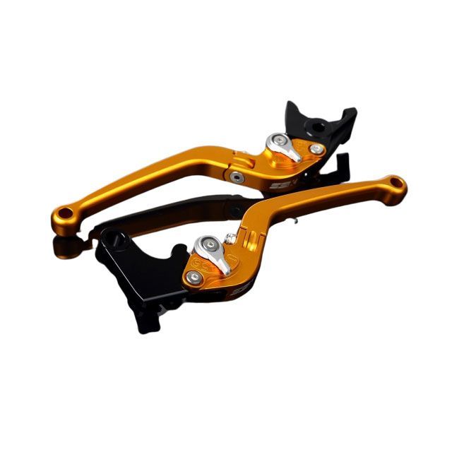 SPEEDRA CBR250RR アルミビレットアジャストレバーセット スタンダード可倒式（レバー本体：マットゴールド） アジャスター マットシルバ…