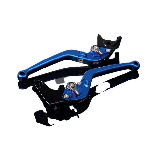 SPEEDRA アルミビレットアジャストレバーセット スタンダード可倒式（レバー本体：マットブルー） アジャスター マットチタン SPEEDRA