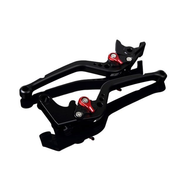 SPEEDRA VFR1200F アルミビレットアジャストレバーセット スタンダードロング（レバー本体：マットブラック） アジャスター マットレッド…