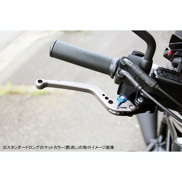 SPEEDRA アルミビレットアジャストレバーセット スタンダードロング（レバー本体：マットブルー） アジャスター マットグリーン SPEEDRA_3