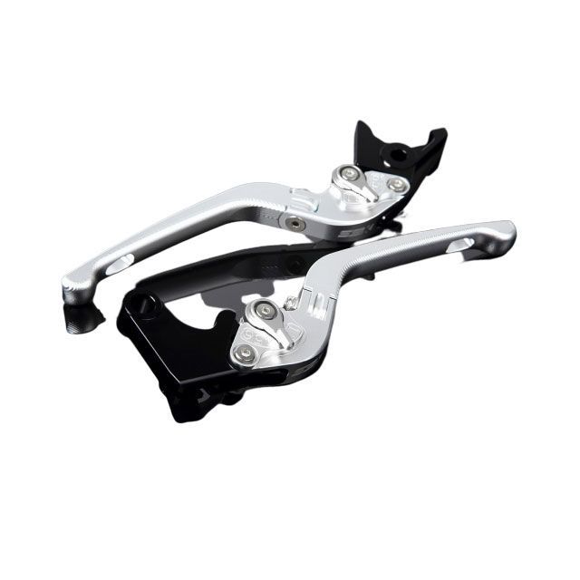 SPEEDRA アルミビレットアジャストレバーセット 3D可倒式（レバー本体：マットシルバー） アジャスター マットシルバー SPEEDRA