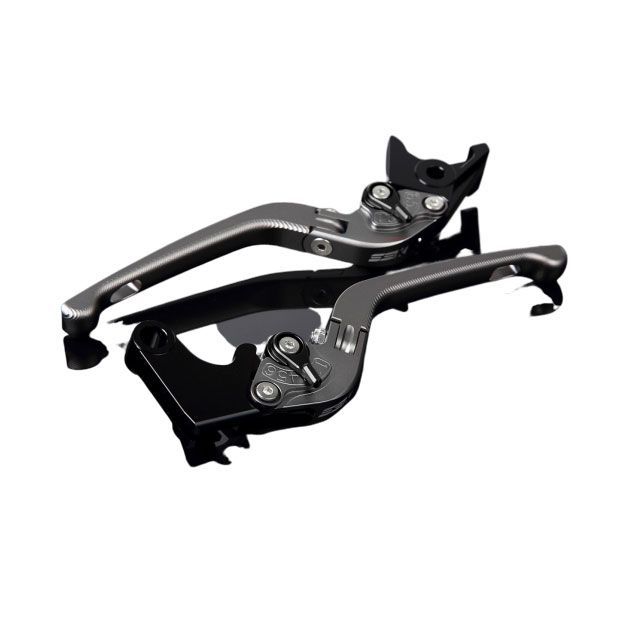 SPEEDRA アルミビレットアジャストレバーセット 3D可倒式（レバー本体：マットチタン） アジャスター マットブラック SPEEDRA